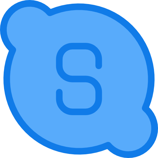 Skype Justicon Blue icon