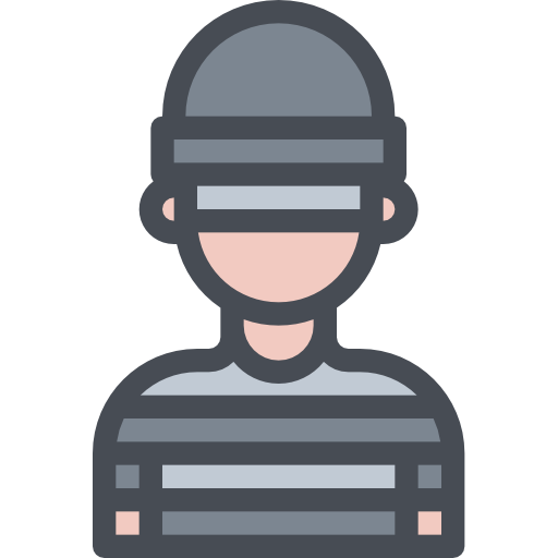 delincuente icono gratis