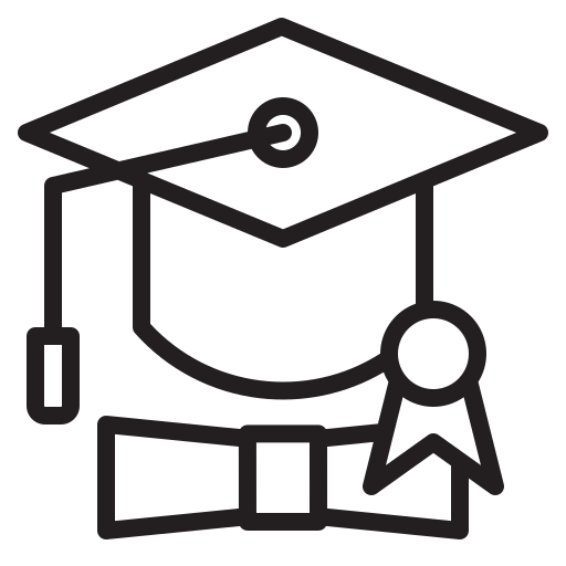 graduación icono gratis
