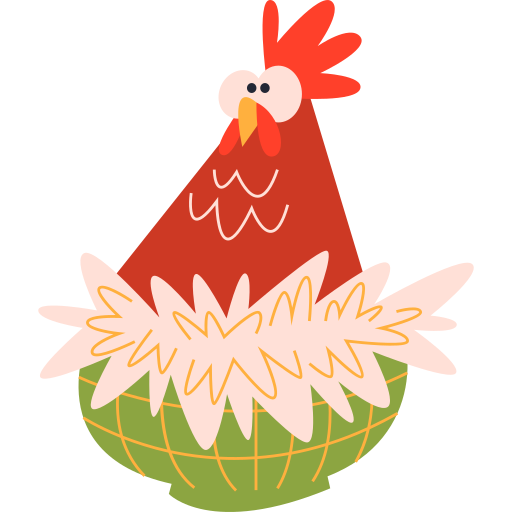 Hen free sticker Hen free sticker