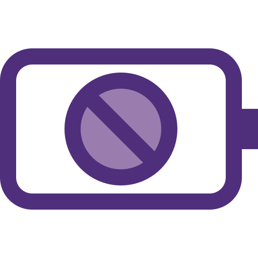 sin batería icono gratis