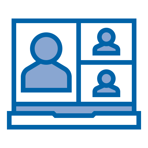 teleconferencia icono gratis