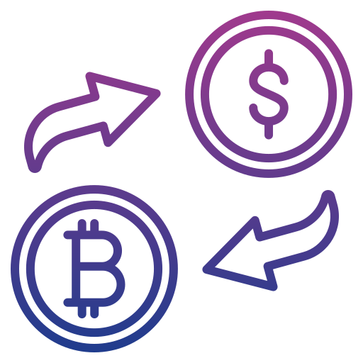 trocar criptomoeda grátis ícone