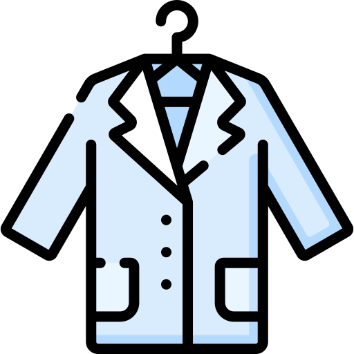 bata de médico icono gratis