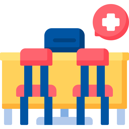 sala de consulta icono gratis