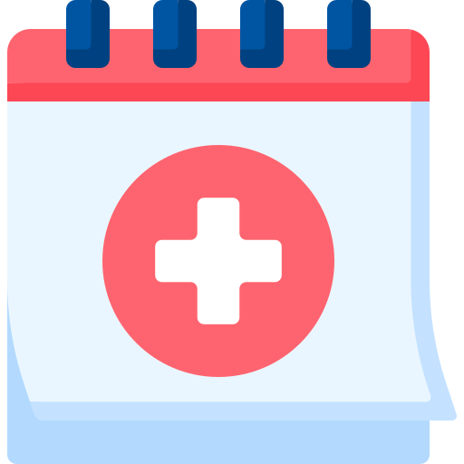 calendario medico icono gratis