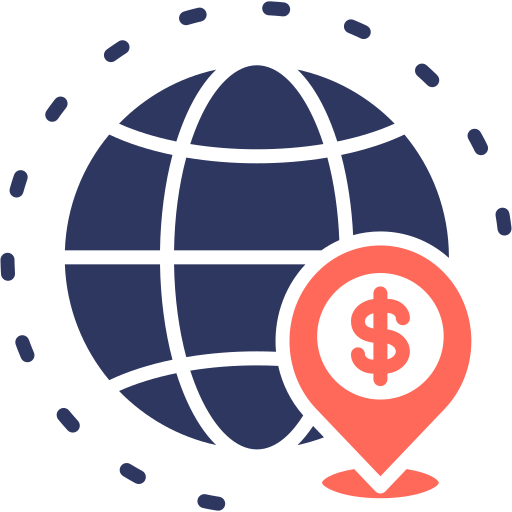 finanzas globales icono gratis