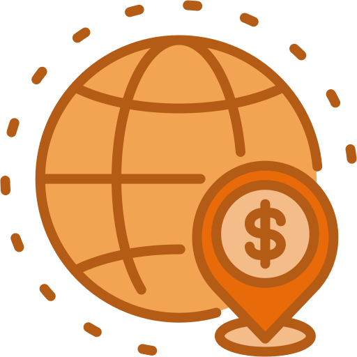 finanzas globales icono gratis