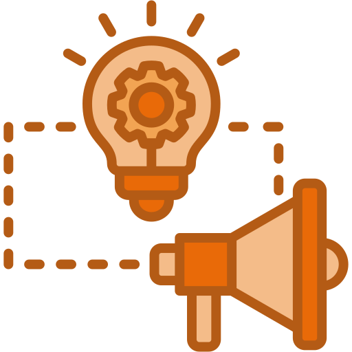 estrategia de mercadeo icono gratis