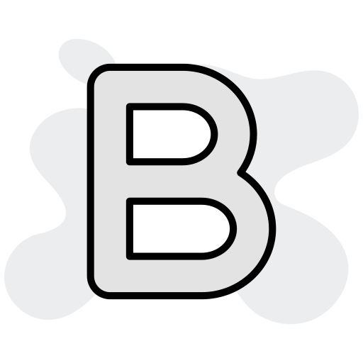 letra b icono gratis