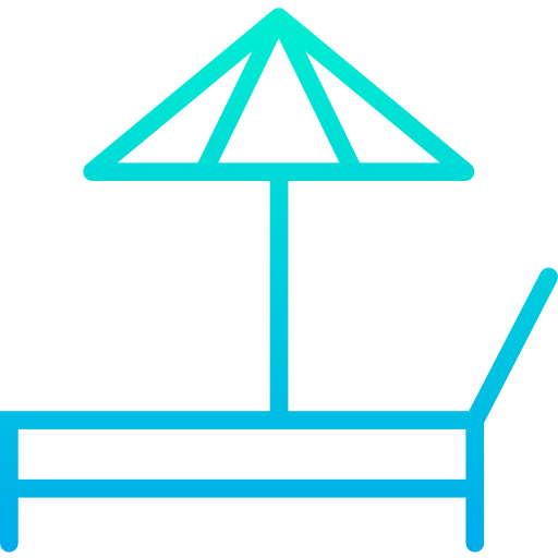 Sunbed free icon Sunbed free icon