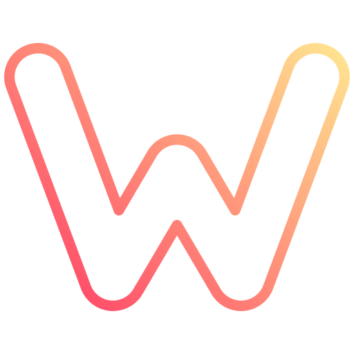 letra w icono gratis