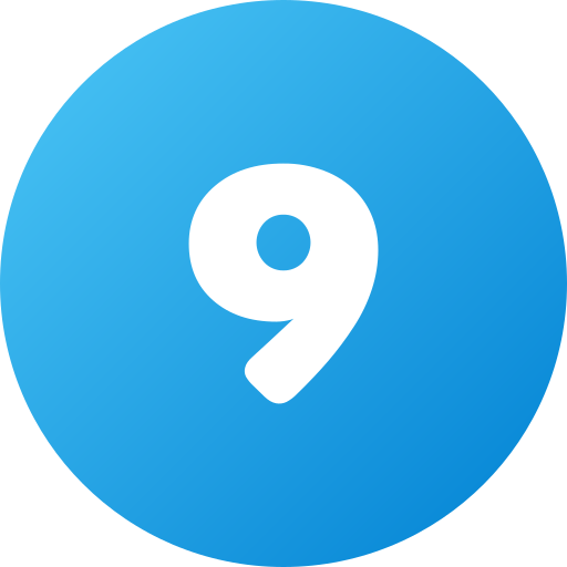 nummer 9 kostenlos Icon nummer 9 kostenlos Icon