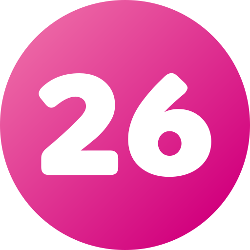 sechsundzwanzig kostenlos Icon sechsundzwanzig kostenlos Icon