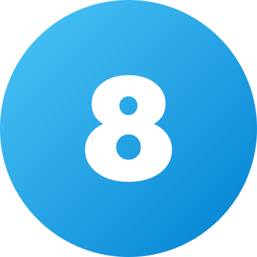 Number 8 free icon Number 8 free icon