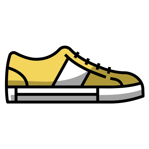 zapatos de lona icono gratis