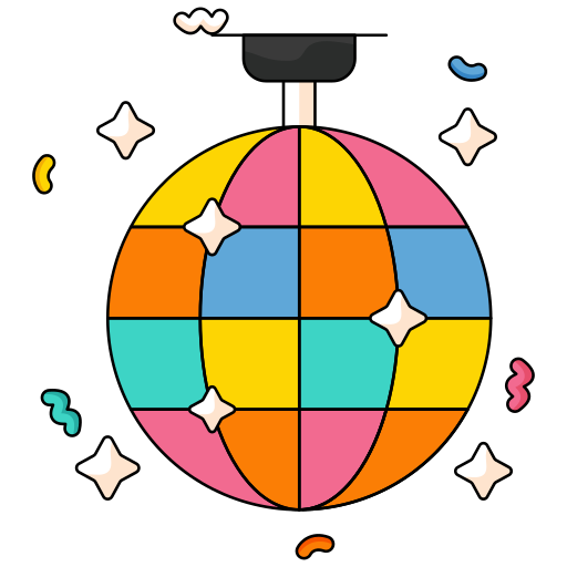 luz de discoteca icono gratis