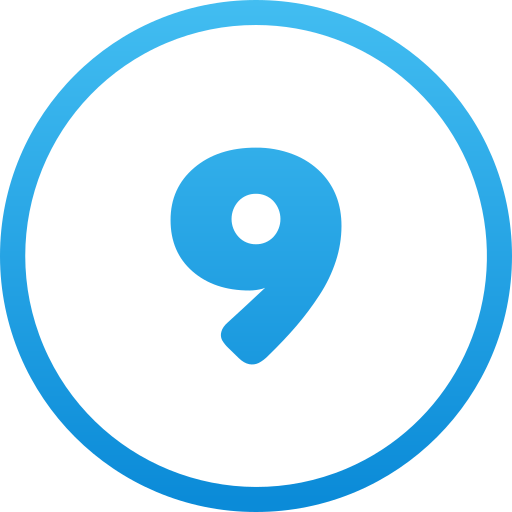 nummer 9 kostenlos Icon nummer 9 kostenlos Icon