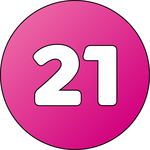 numéro 21 Icône gratuit numéro 21 Icône gratuit