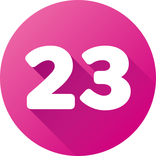Number 23 free icon Number 23 free icon