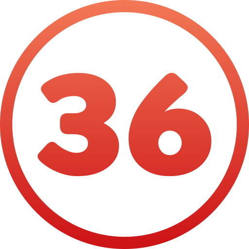 trente-six Icône gratuit