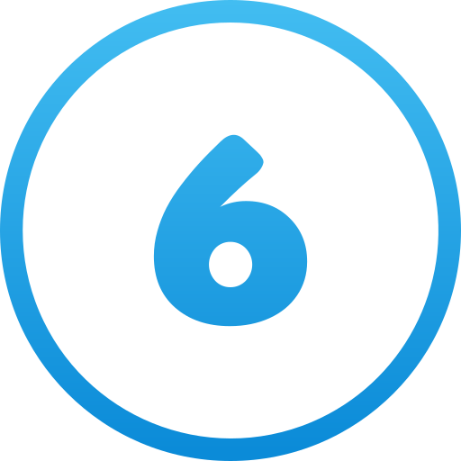 nummer 6 kostenlos Icon