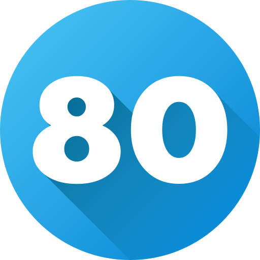 Eighty free icon Eighty free icon