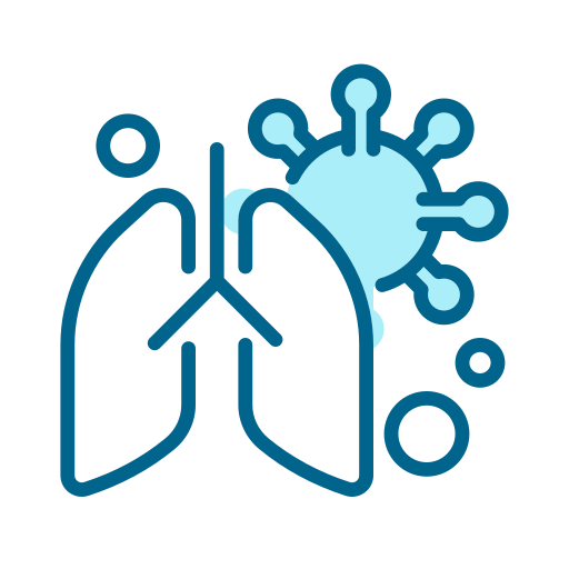 enfermedad pulmonar icono gratis