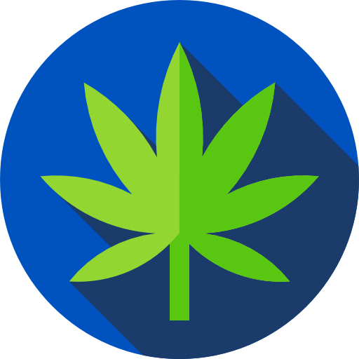 Cannabis Flat Circular Flat icon