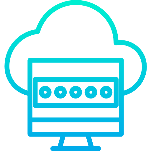 computación en la nube icono gratis