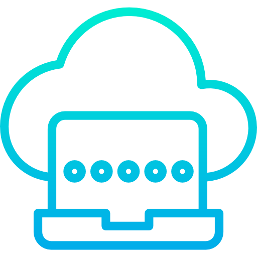 computación en la nube icono gratis