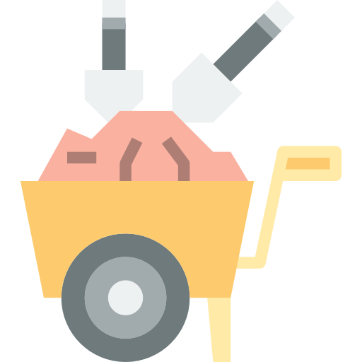 Wheelbarrow free icon Wheelbarrow free icon