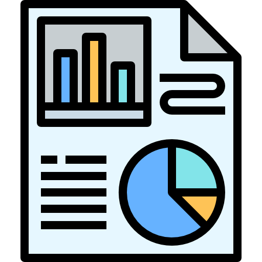 Icono De Reporte Justicon Lineal Color