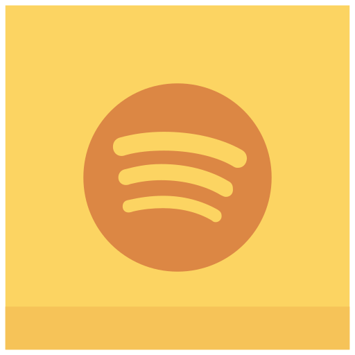 Spotify logo (png icon) yellow