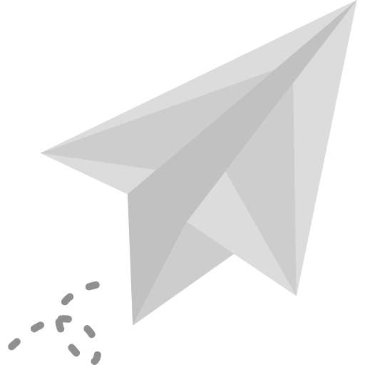 avion de papel icono gratis