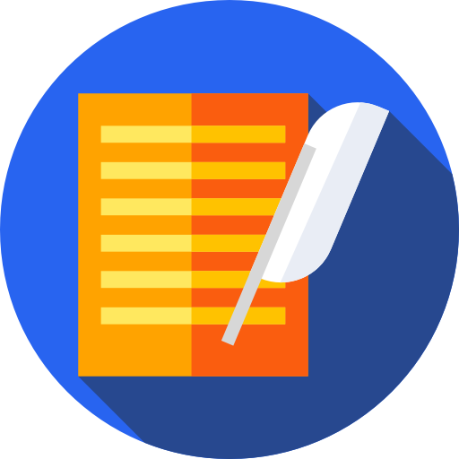 File Flat Circular Flat icon