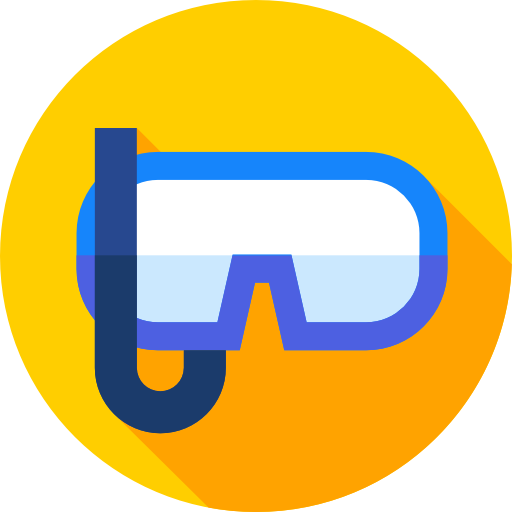 Diving Flat Circular Flat icon