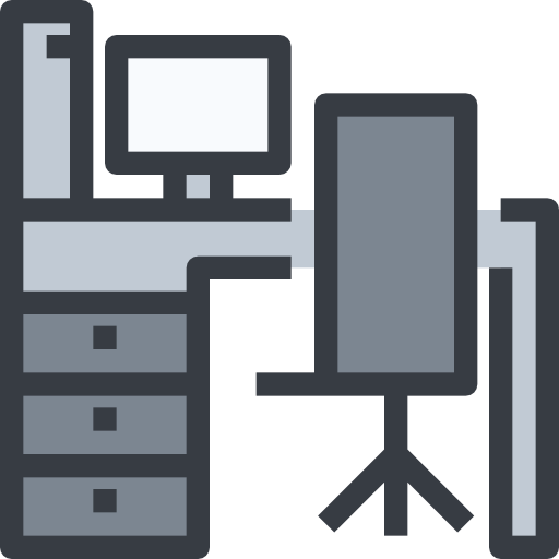 Desk - free icon