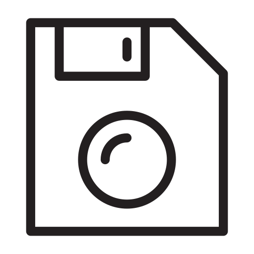 Diskette Generic outline icon