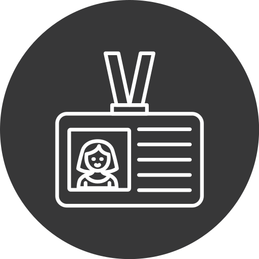 tarjeta de identificación icono gratis