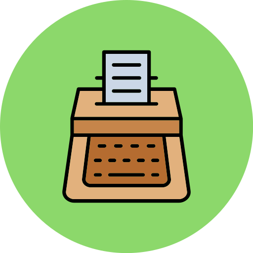 Typewriter free icon