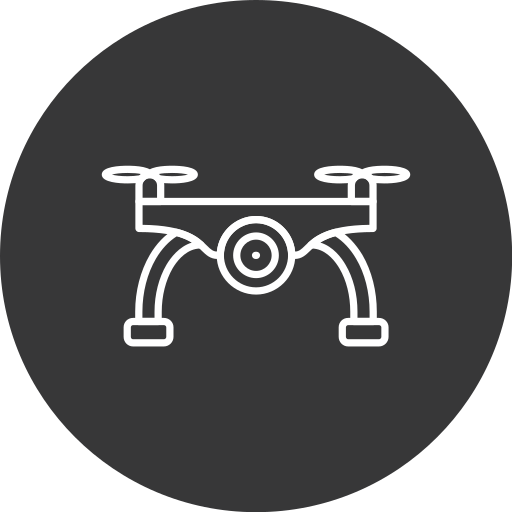 cámara de drones icono gratis