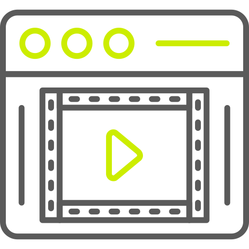 vídeo en línea icono gratis