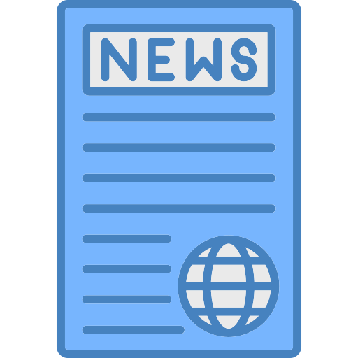 informe de noticias icono gratis