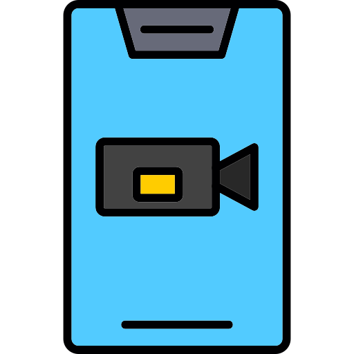 grabación de vídeo icono gratis