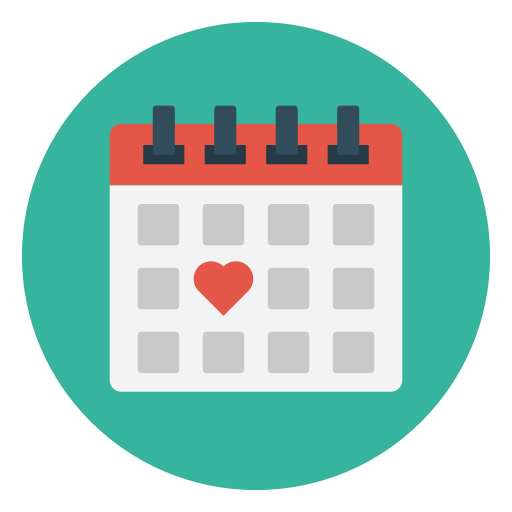 calendário grátis ícone