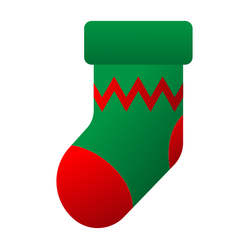bas de noël Icône gratuit
