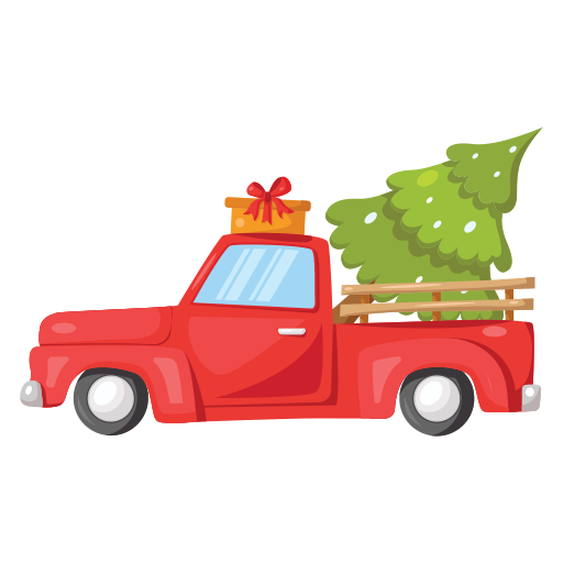 Pickup car - Free christmas icons