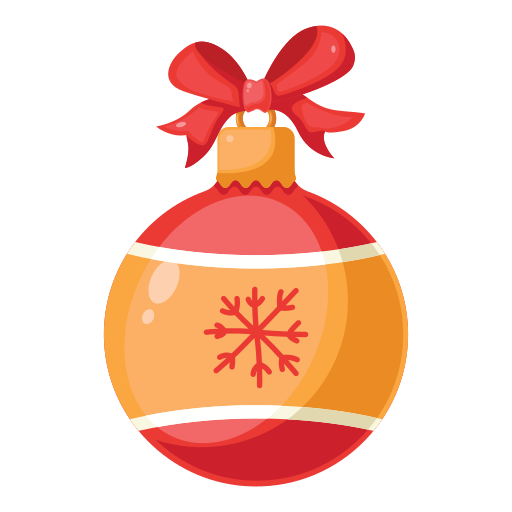 Christmas Ball Generic Sticker Color Fill Icon