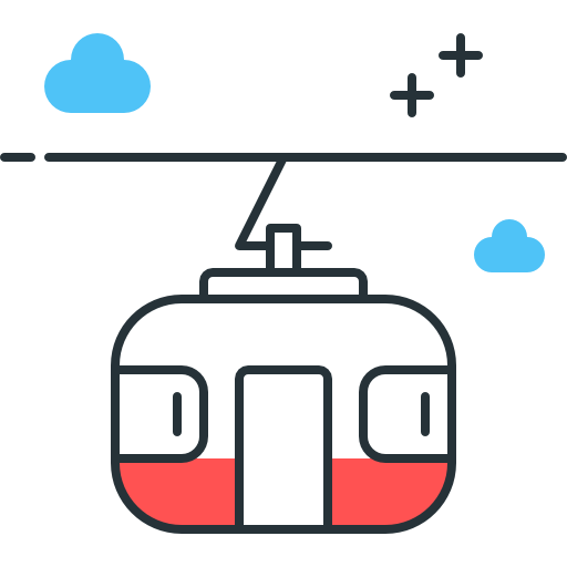 cabina del teleférico icono gratis